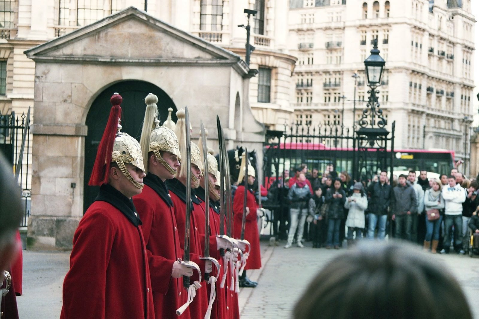 Changing of the Horse Guards near St James's Park